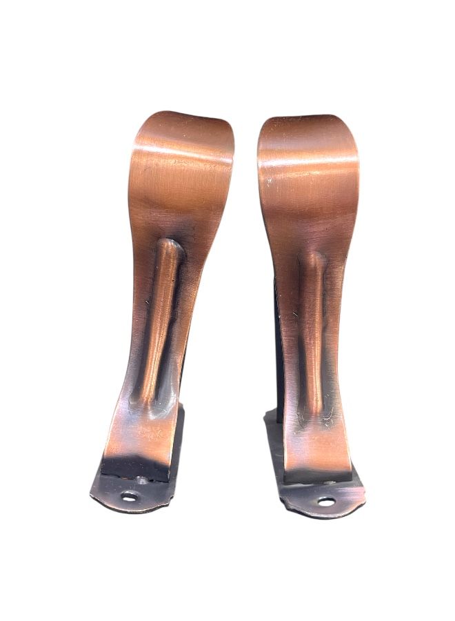 Classic Metal Curtain Brackets Set - Bronze (11 cm) - Image 2